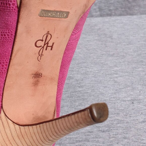 Women’s Cole Haan Nike Air Stiletto Platform heels. Fushia Size 7.5 B - Picture 5 of 7